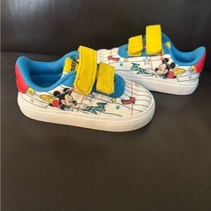 Disney Kids Adidas Sneakers with Yellow and Blue Highlights